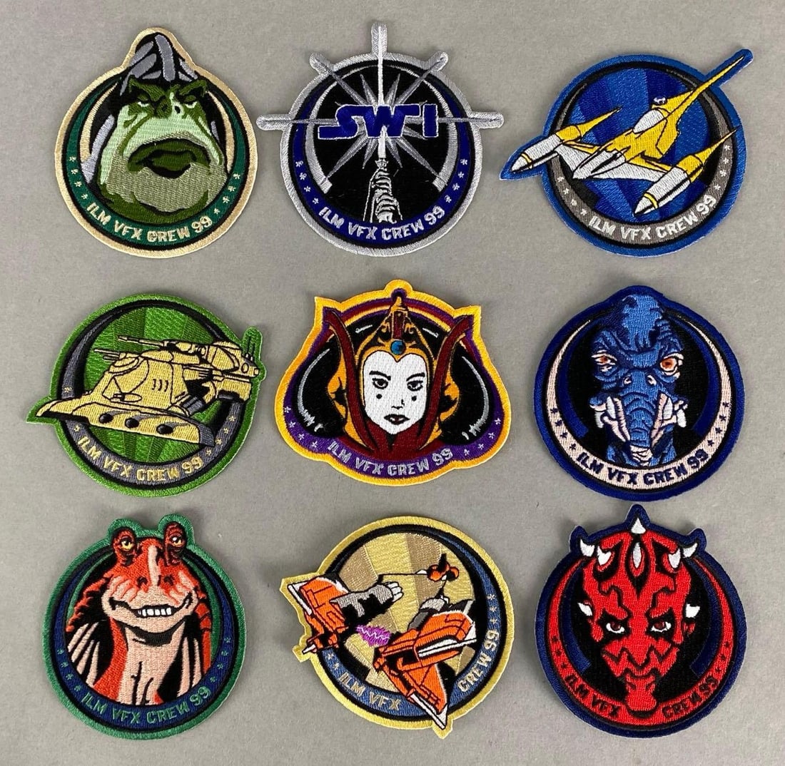 Group of 8 1989 Star Wars Episode I Crew Gift Patches (1 of 6)