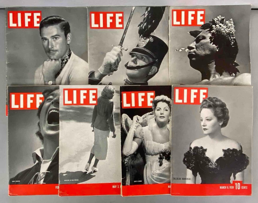 Group of 7 Life Magazines of Hollywood Stars (1 of 3)