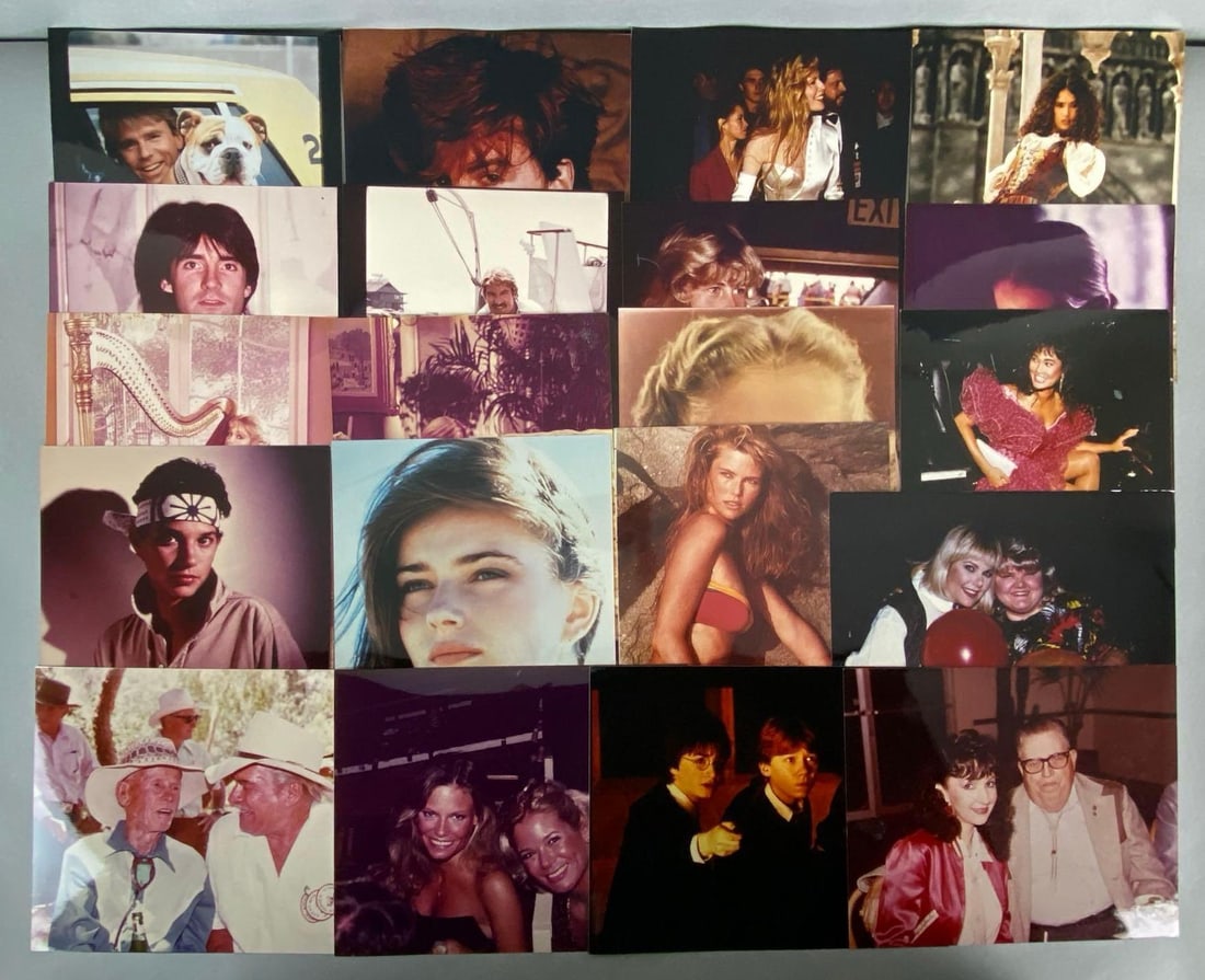 Group of 20 Hollywood Movie Star Photographs: Includes Ralph Macchio, Daniel Radcliffe, and more, All measure 8 x 10 inches.