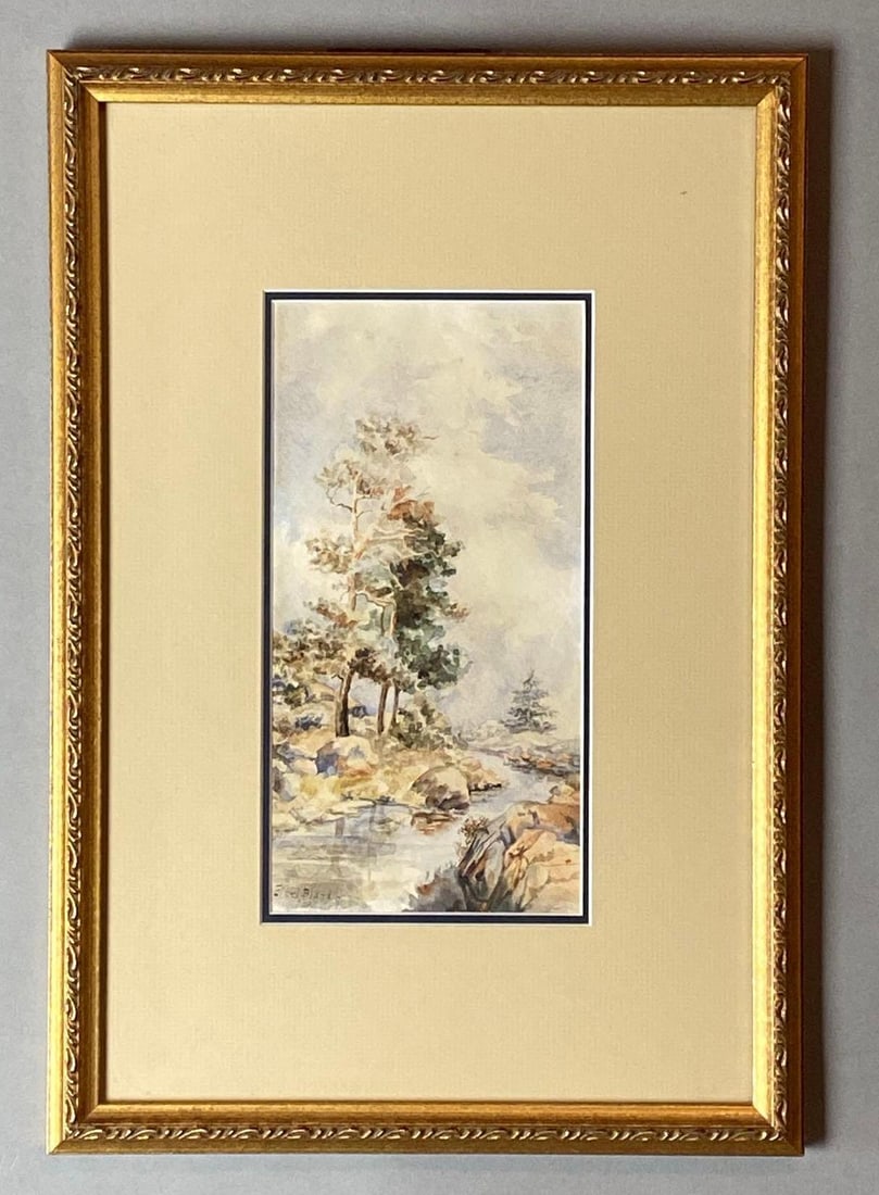 Ethel Blandin Watercolor Nature Scene on Paper (1 of 4)