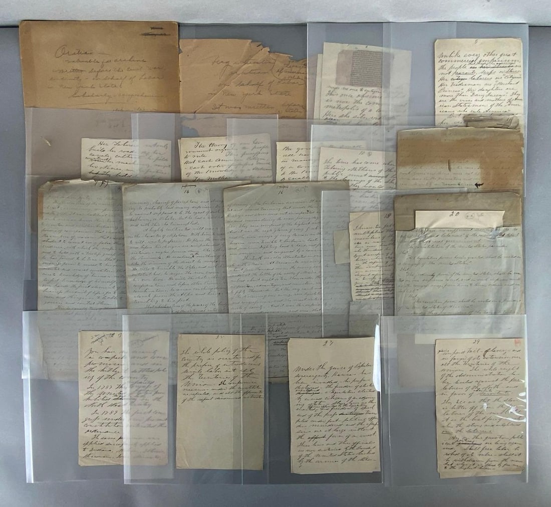 Group of 18 Speeches and Letter Pages and More (1 of 4)