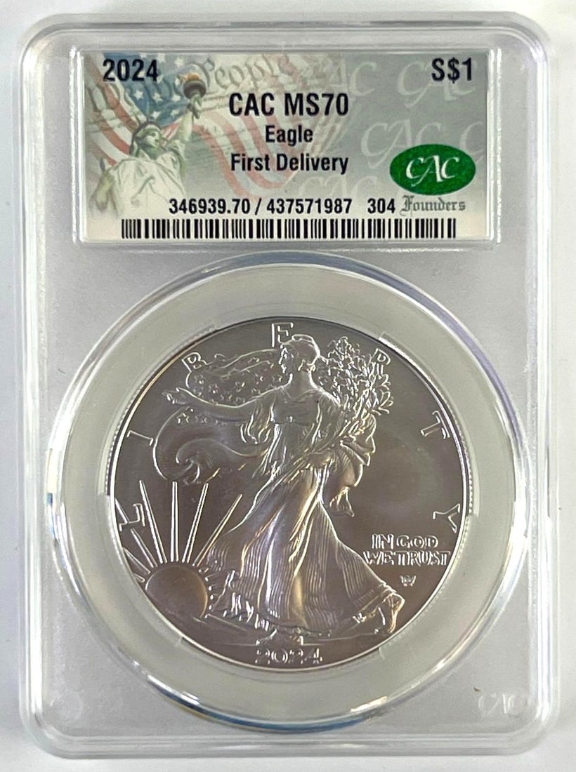 2024 US Mint Silver Eagle CAC MS70 First Delivery (1 of 2)