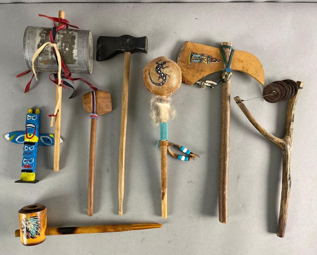 Group of 8 Native American Souvenir Hatchets and More (1 of 2)