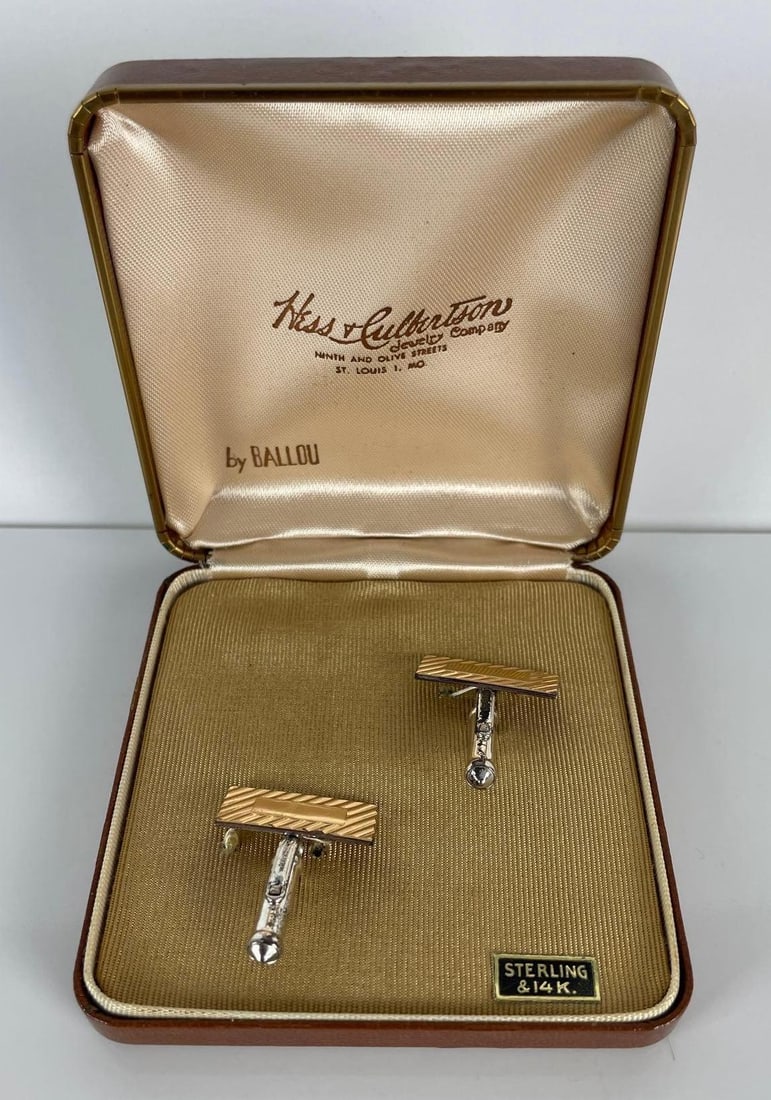 Ballou Sterling  / 14k Gold Cufflinks (1 of 3)