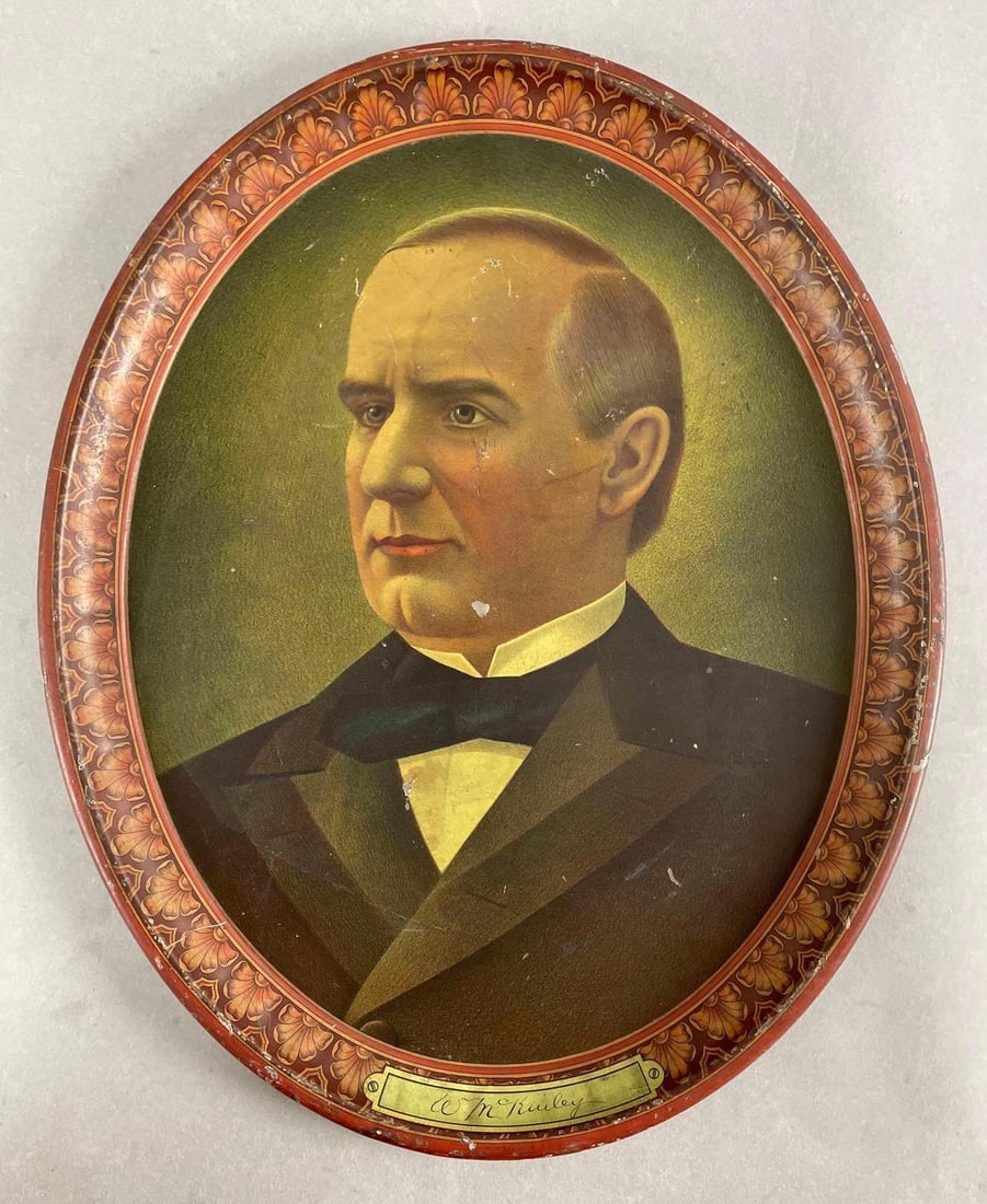 US President William McKinley Drink Tray (1 of 2)