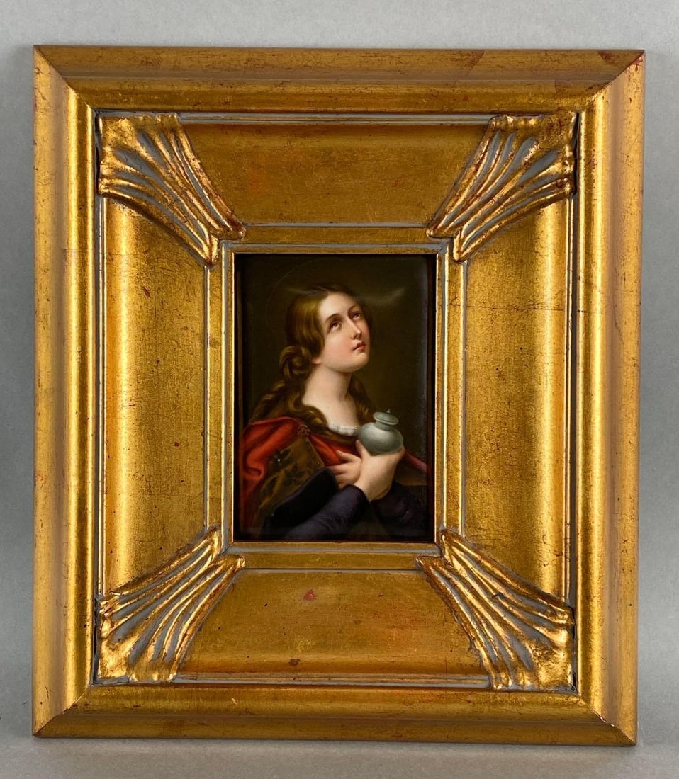 KPM Religious Woman Porcelain Portrait Tile (1 of 5)