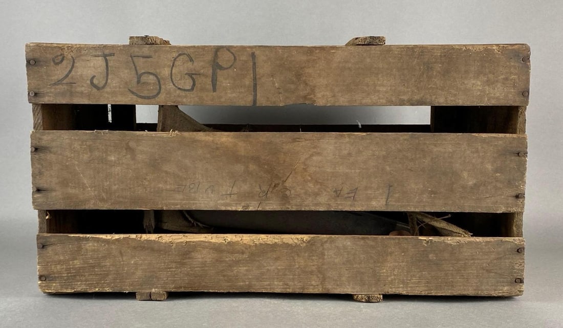 Large Vintage Military Tube in Original Spring Packaging Crate (1 of 5)