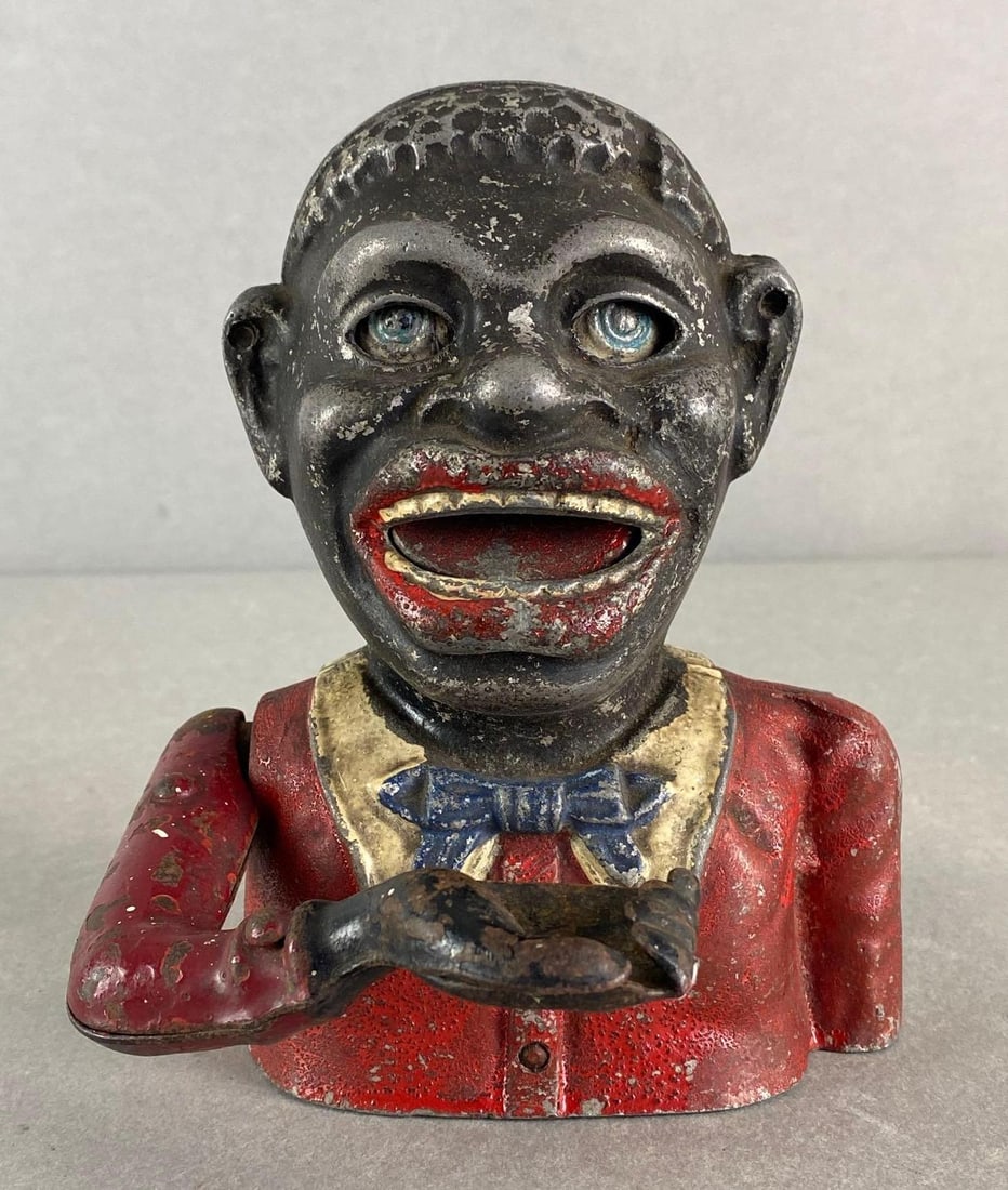 ビ*。様 レア★アンティーク★ビンテージ★Jolly Nigger Bank　貯 Cast Iron Toy Bank: 
