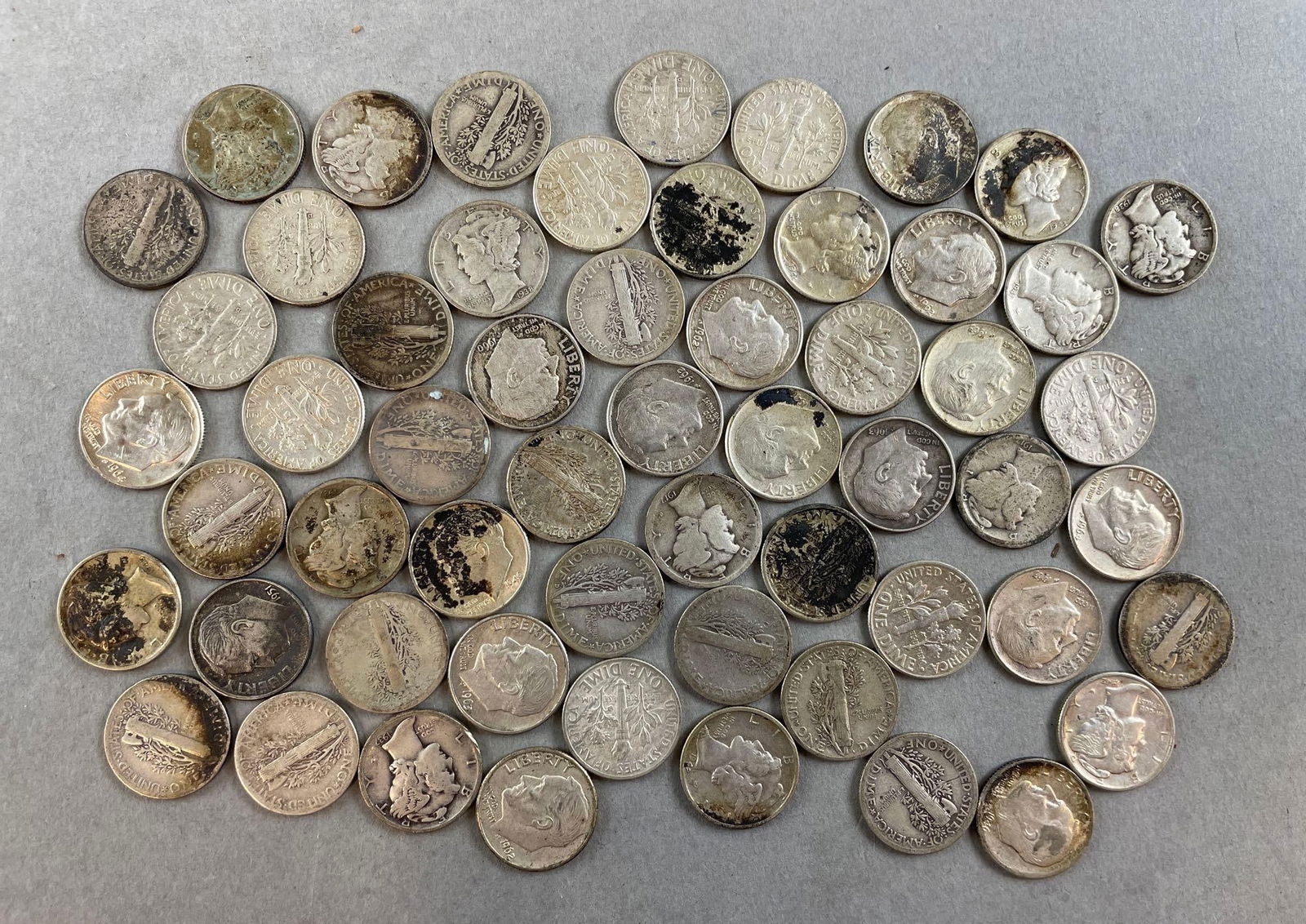Group of 50+ Silver Dimes (1 of 3)