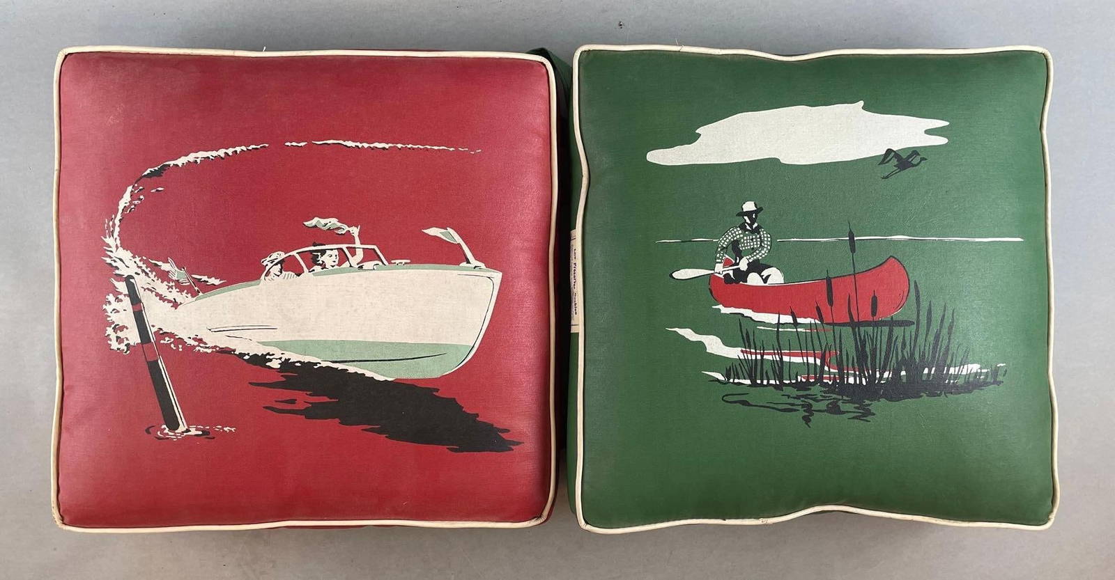 Group Of 2 Montgomery Ward Boat Life Preserver Cushions Auction