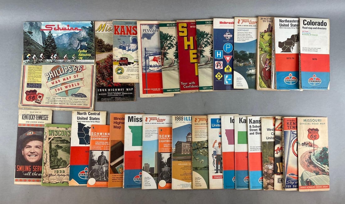 Group of 30+ U.S. Maps (1 of 3)