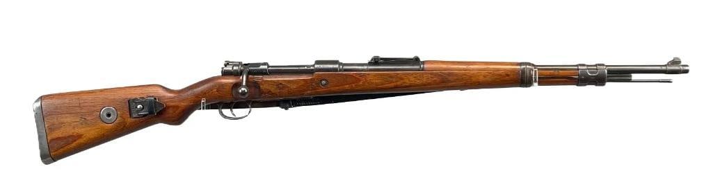 WW2 German bcd 1941 Mauser K98 8mm Bolt Action Rifle: Serial Number 678t Matches Throughout, Waffenamt Marks Throughout, Good Condition, Clean Bore with Rifling Present, Includes Sling