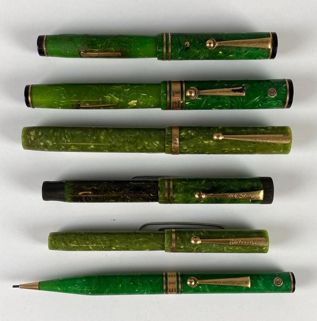 Group of 6 Vintage Fountain Pens and Mechanical Pencils (1 of 5)