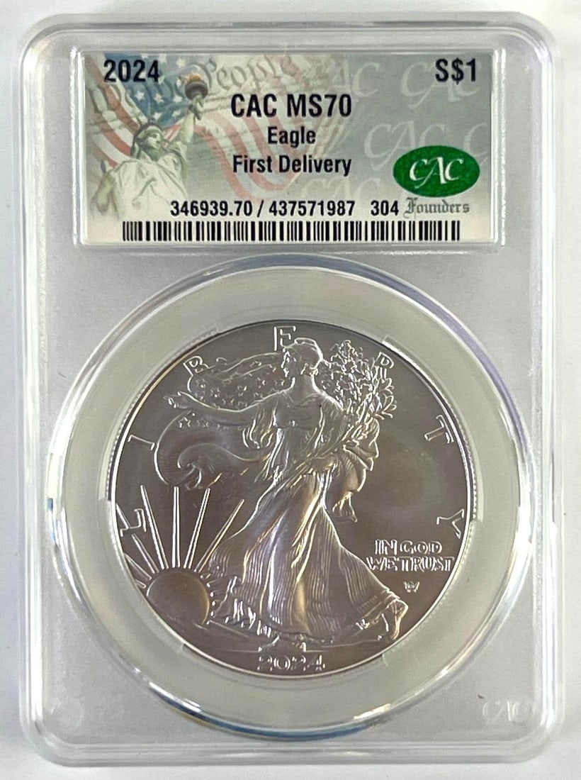 2024 US Mint Silver Eagle CAC MS70 First Delivery (1 of 2)