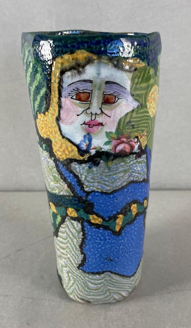 Signed Jane Goslin Peiser Art Pottery Vase (1 of 7)