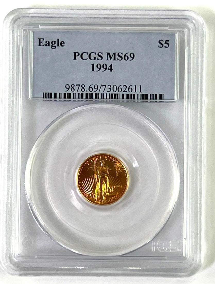 1994 1/10 oz US Mint Gold American Eagle PCGS MS69 (1 of 2)