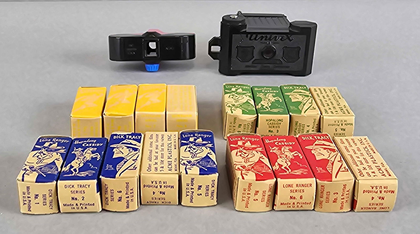 Group of 19 Uvinex Film Camera, Comic Films and ACME Viewer (1 of 4)