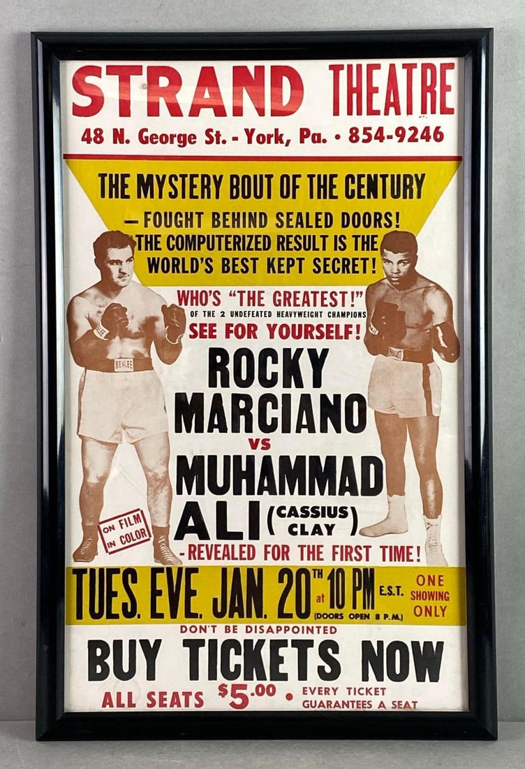 Fantasy Rocky Marciano VS Muhammad Ali Boxing Poster (1 of 2)