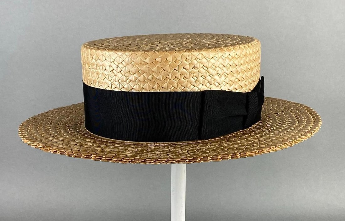 Stetson Medalist Woven Straw Boater Hat (1 of 12)