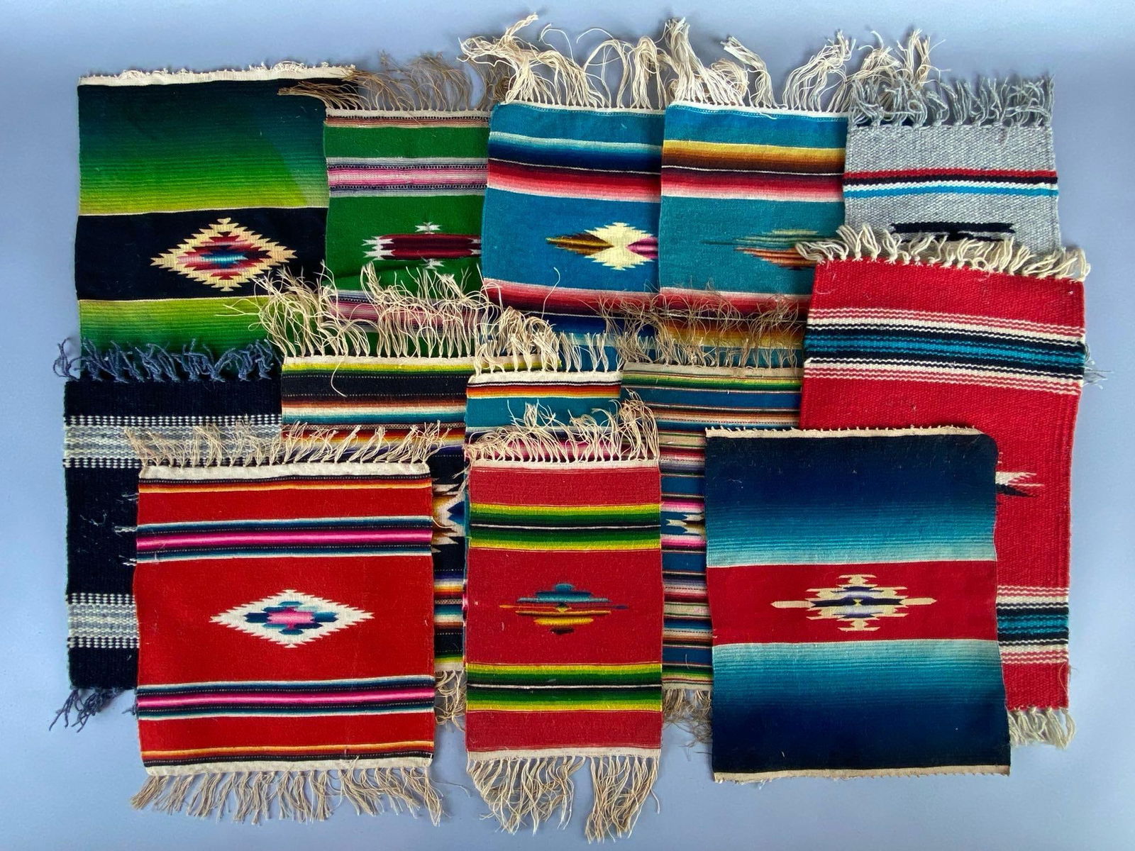 Group of Small 13 Mexican Saltillo Sarape Clothes (1 of 3)