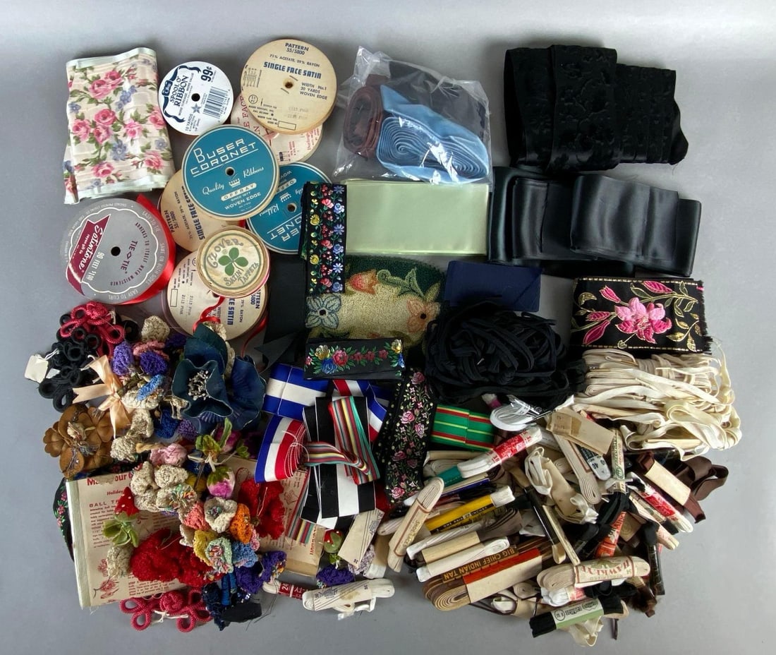 Large Group of Vintage Ribbons and More (1 of 3)