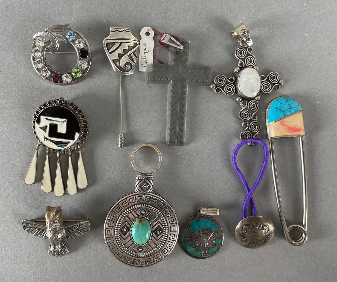 Group of 10 Southwest Style Jewelry Items (1 of 4)