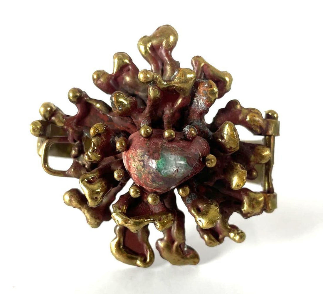 Pal Kepenyes Bronze Bracelet with Stone (1 of 4)