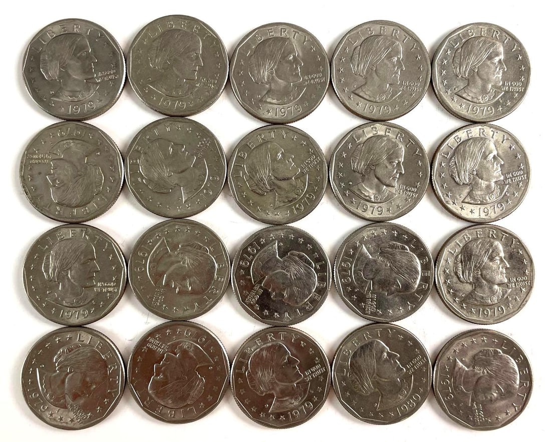 Group of 20 - 1979 Susan B Anthony Dollars (1 of 2)