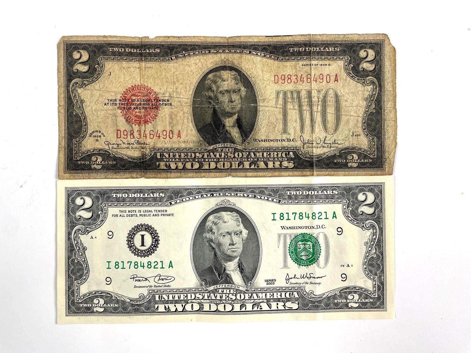 Group of 2 - $2 Bills (1 of 2)