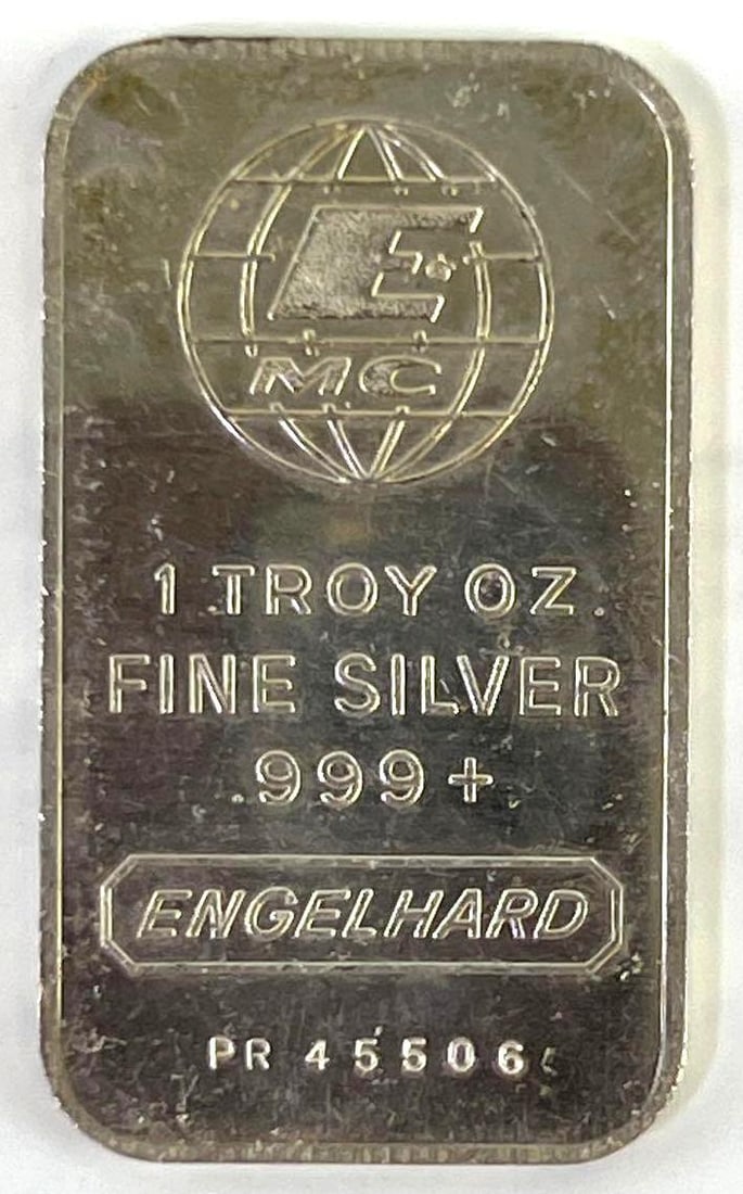 Engelhard 1 oz .999 Fine Silver Bar: Engelhard 1 oz .999 Fine Silver Bar