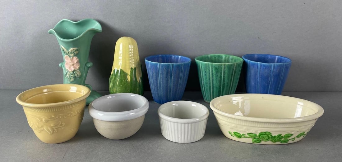 Group of 9 Ceramic Dishes and More (1 of 3)