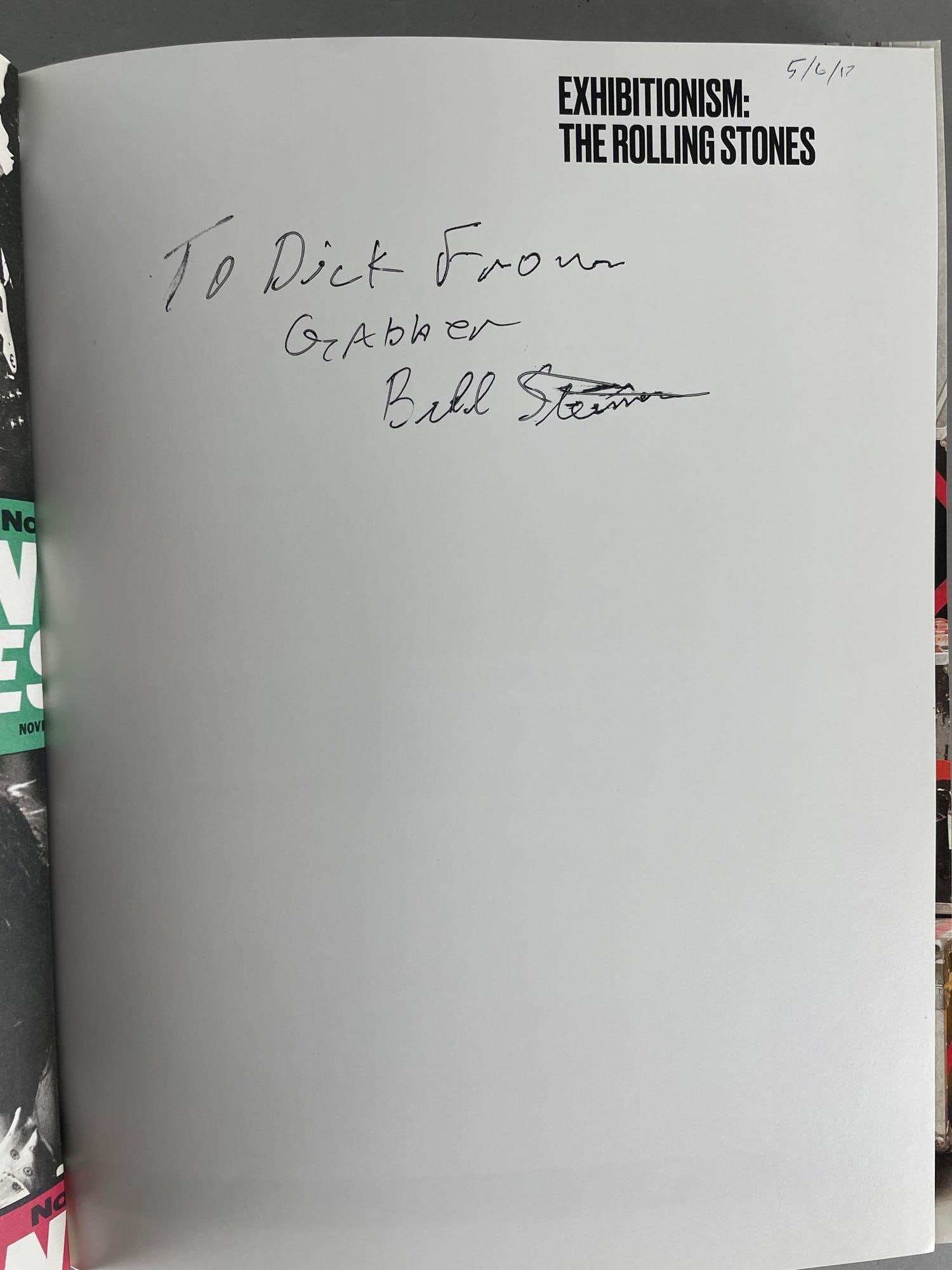 The Rolling Stones Exhibitionism Coffee Table Book: Inscribed, measures 12 1/2 x 9 3/4 inches