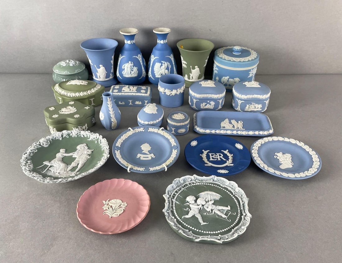 Group of 20+ Wedgwood Jasperware Cameo Items (1 of 3)