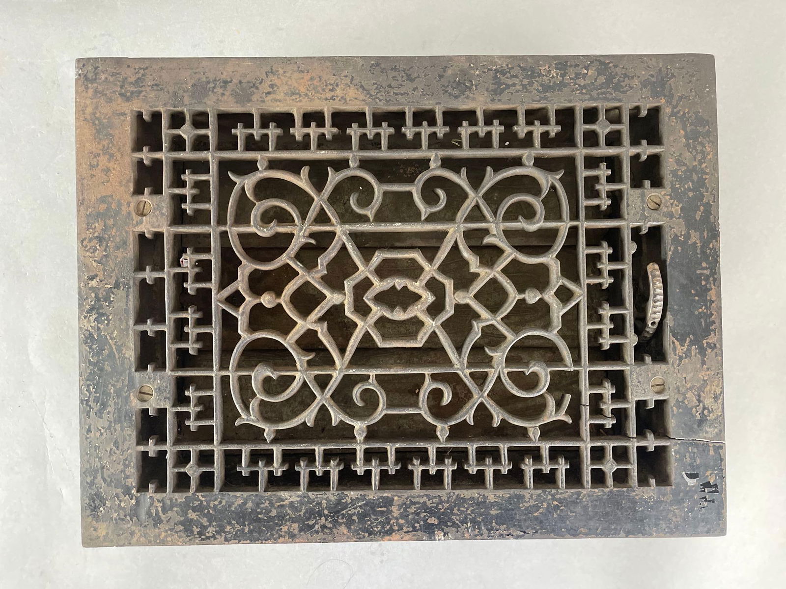 Cast Iron Gothic Floor Register Grate (1 of 5)