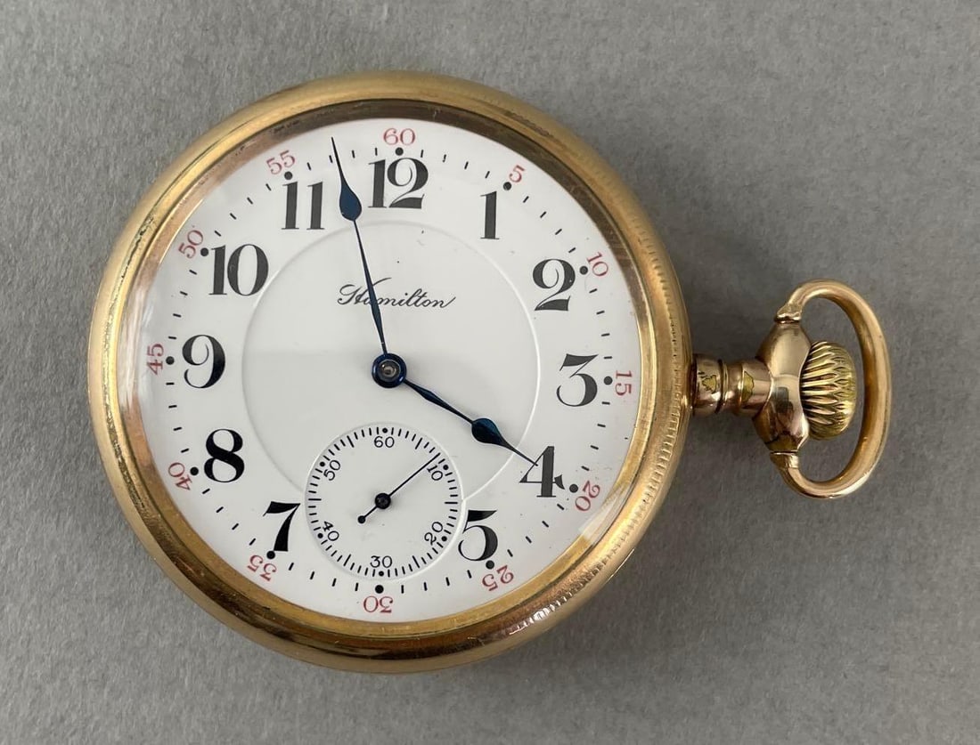 Vintage Hamilton Open Face Pocket Watch (1 of 6)