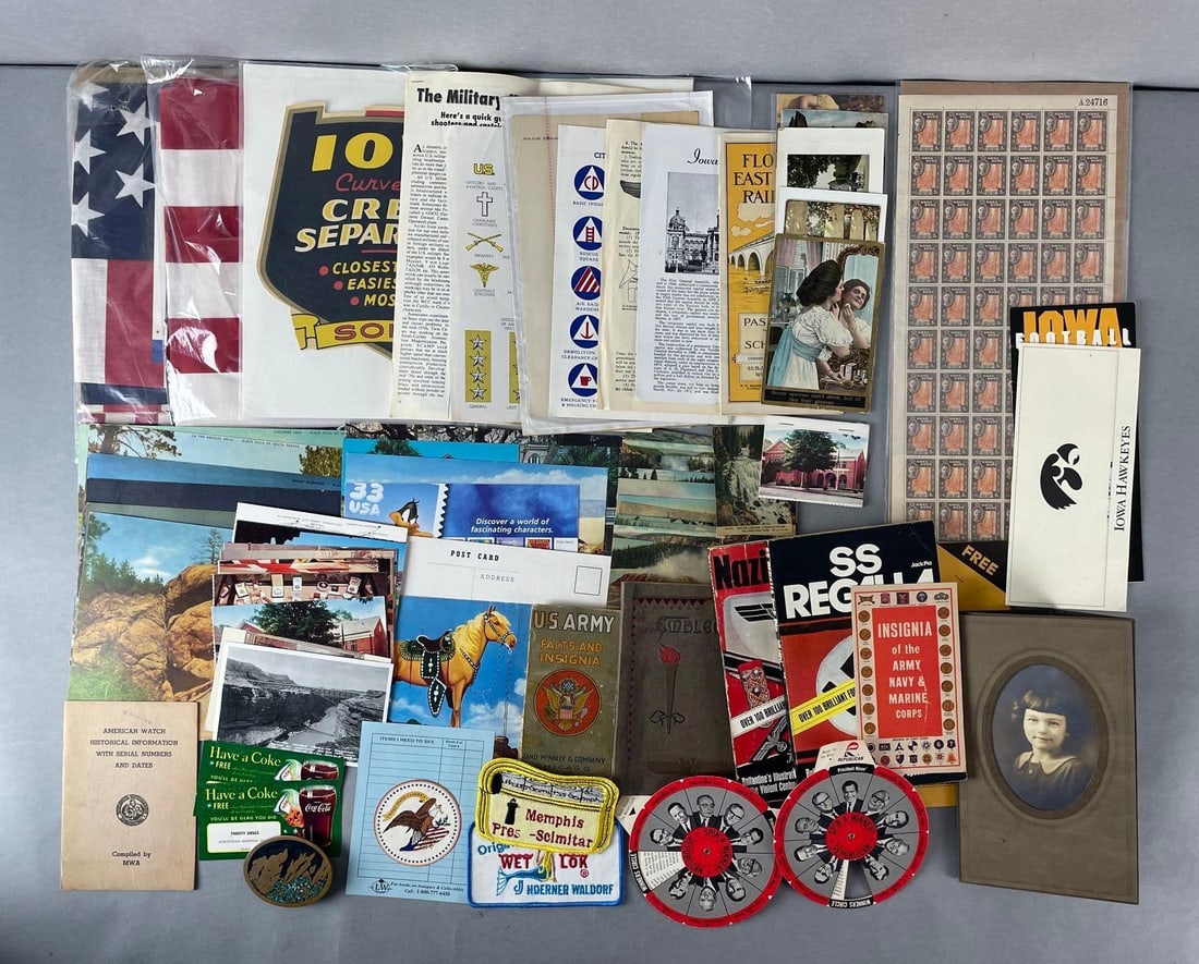 Group of Postcards, Stamps, and Ephemera (1 of 6)