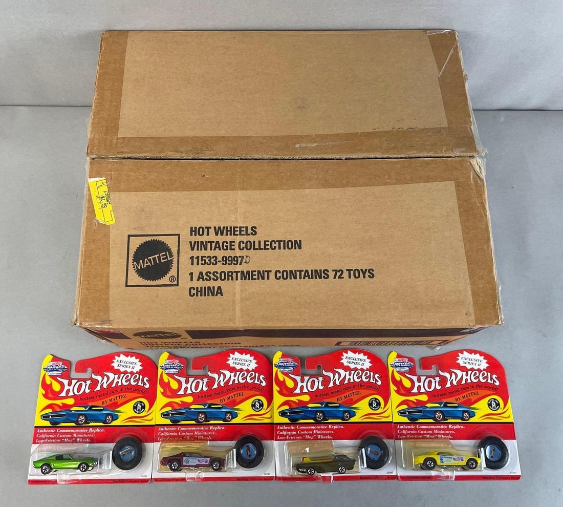 Group of 72 Mattel Hot Wheels Vintage Collection Diecast Vehicles (1 of 5)