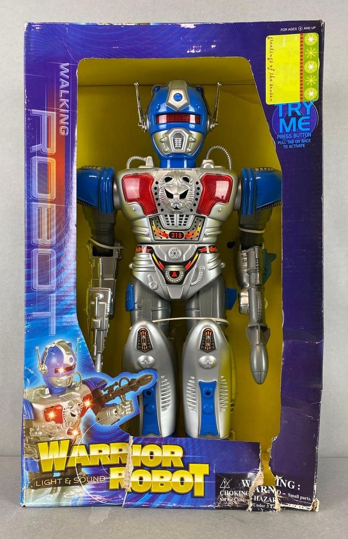 Excite Warrior Robot Toy: New in original box, measures 17 1/2 x 10 1/2 x 5 1/2 inches