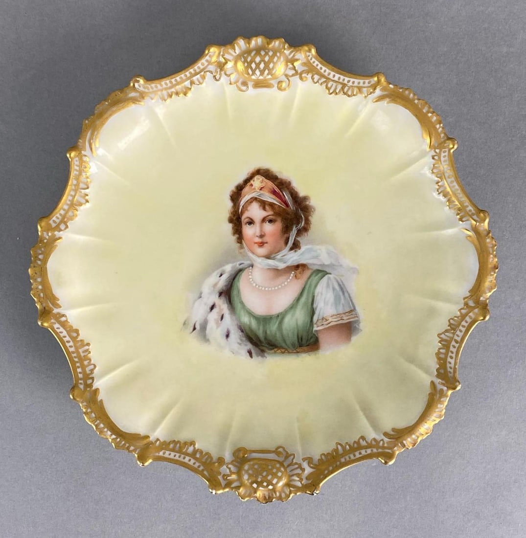 Limoges Queen Louise of Prussia Porcelain Portrait Plate (1 of 4)