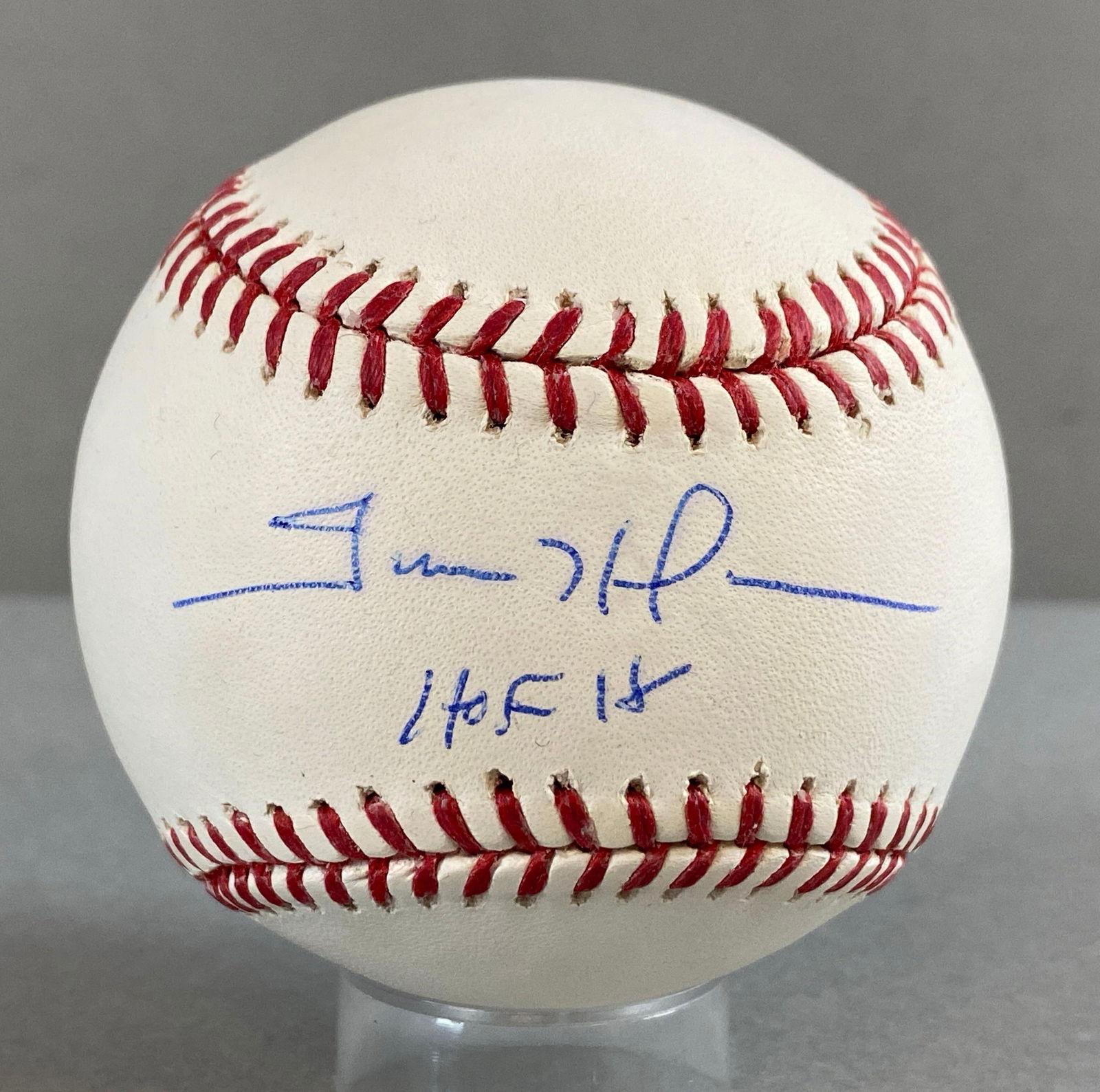 Trevor Hoffman Signed Official MLB Rawlings Selig Baseball with Inscription: Autographed Trevor Hoffman HOF18, We guarantee this to pass a 3rd party authentication