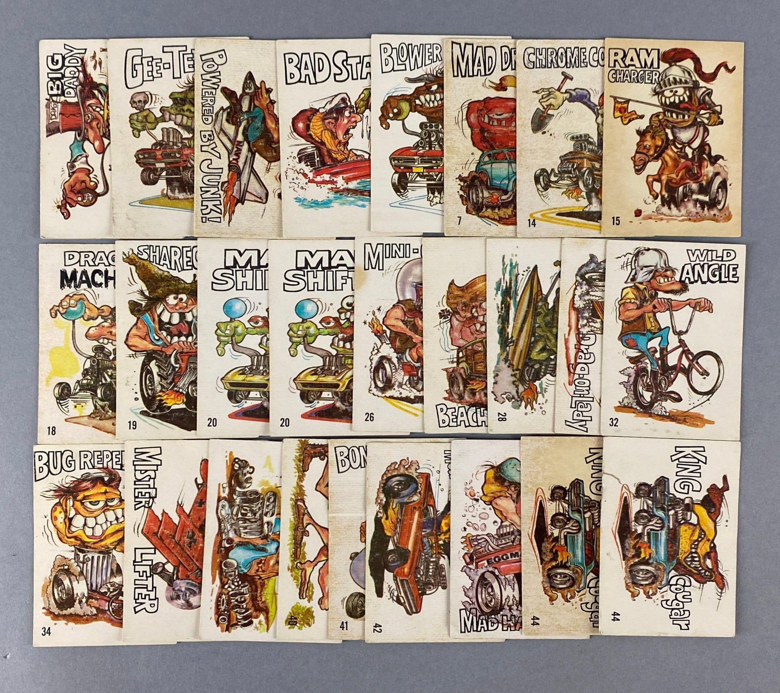 26 - 1969 Donruss Odd Rods Cards: Mainly Mid-grade