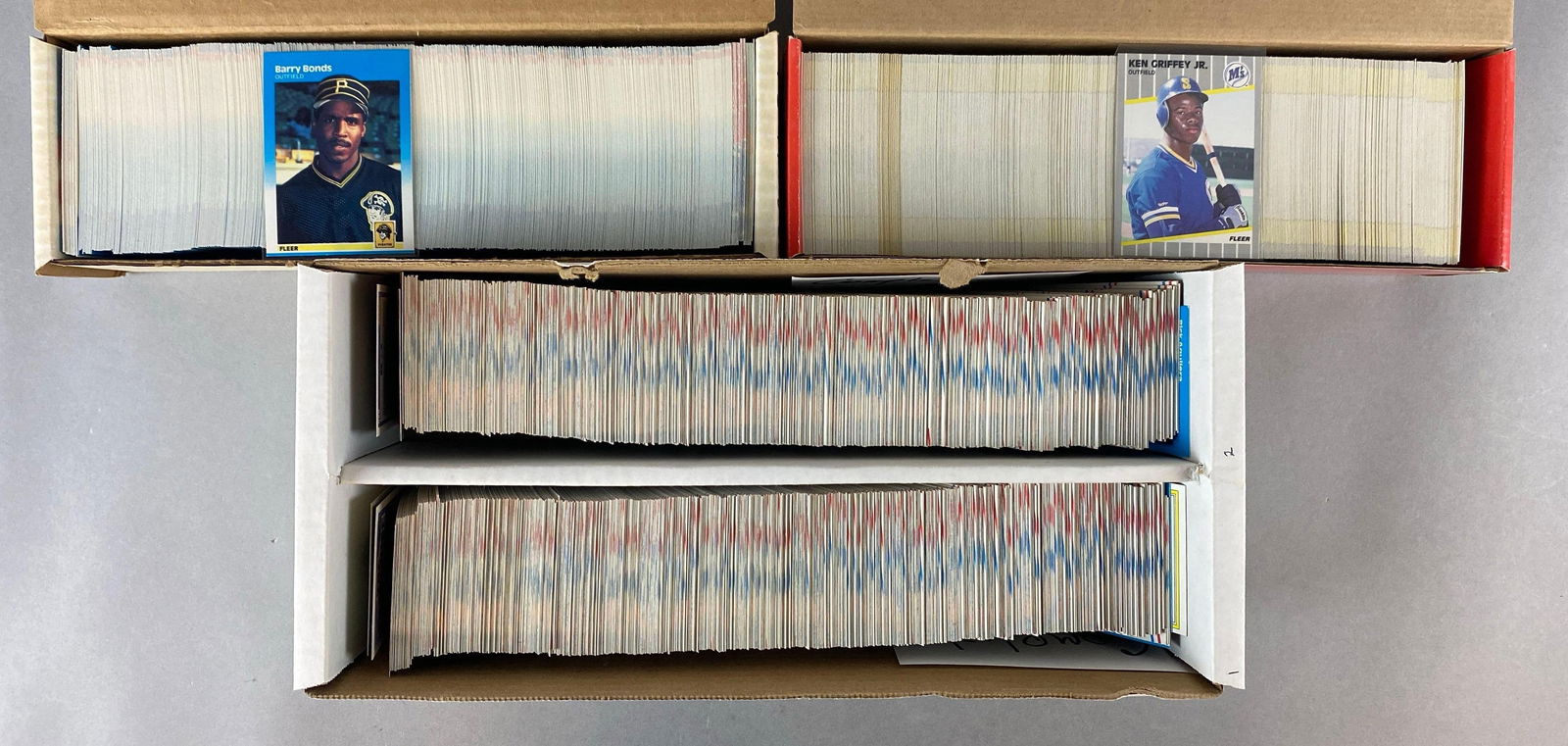 4 - 1987 - 89 Fleer Baseball Complete Sets: 1987 - 660 Cards + 12 - World Series, 2 - 1988 - 660 Cards, 1989 - 660 Cards