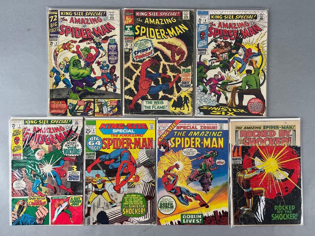 Group of 7 Marvel The Amazing Spider-Man Comic Books (1 of 3)