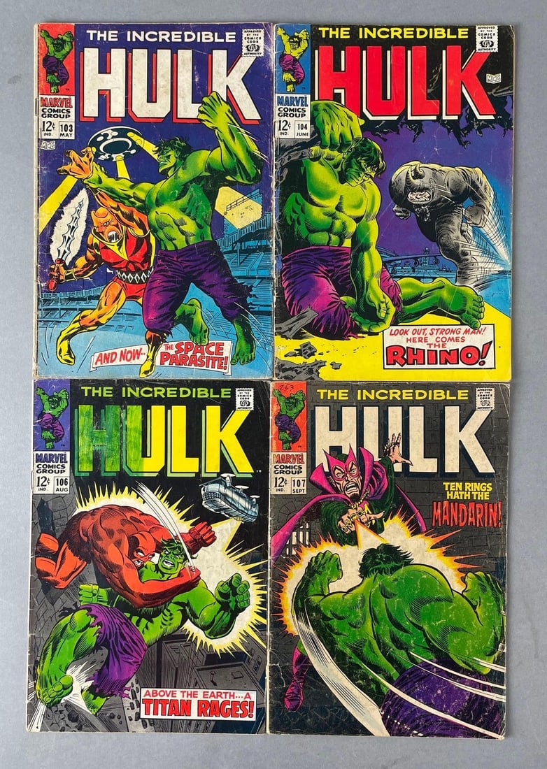 Group of 4 Marvel The Incredible Hulk Comic Books (1 of 4)