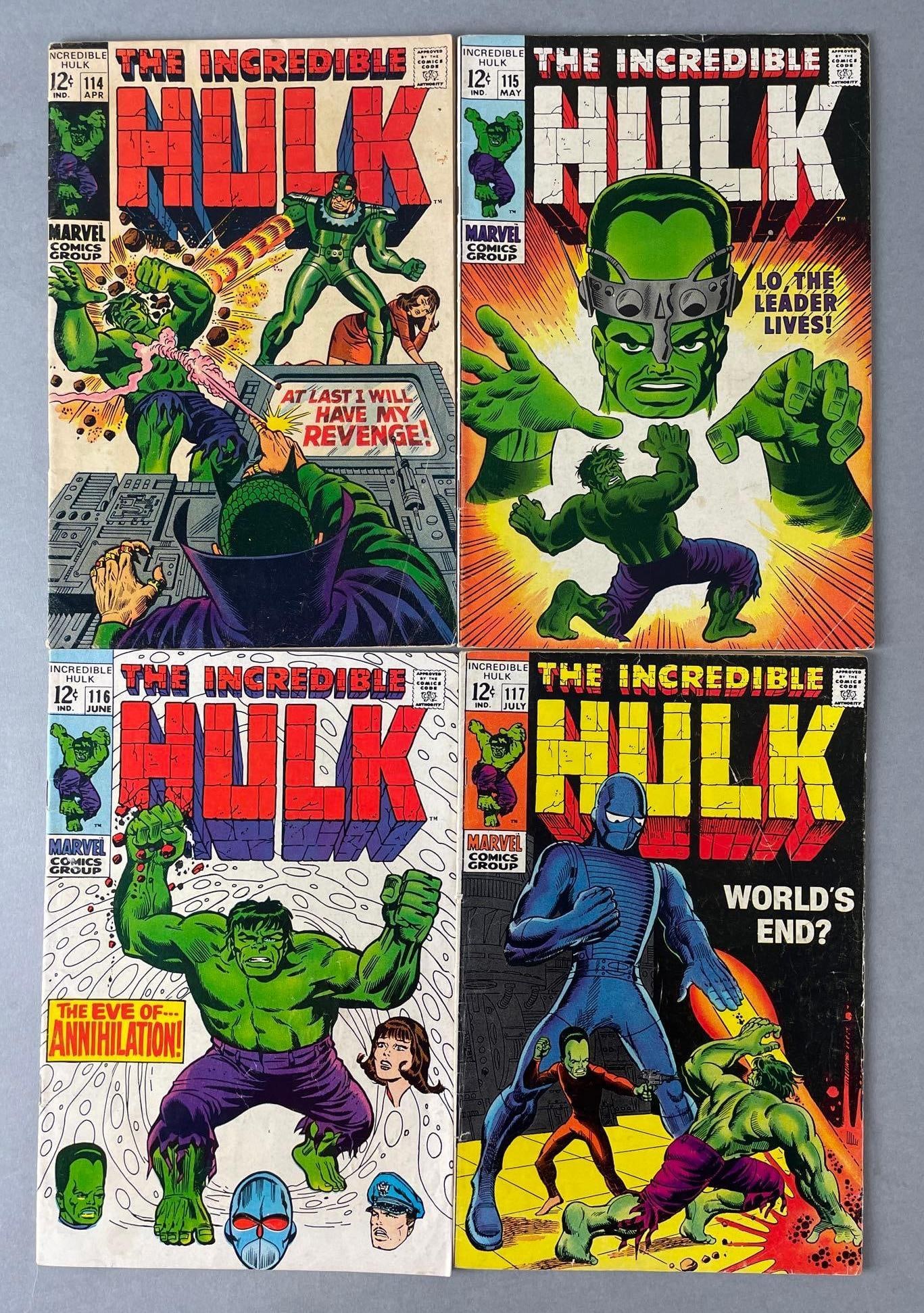 Group of 4 Marvel The Incredible Hulk Comic Books (1 of 4)