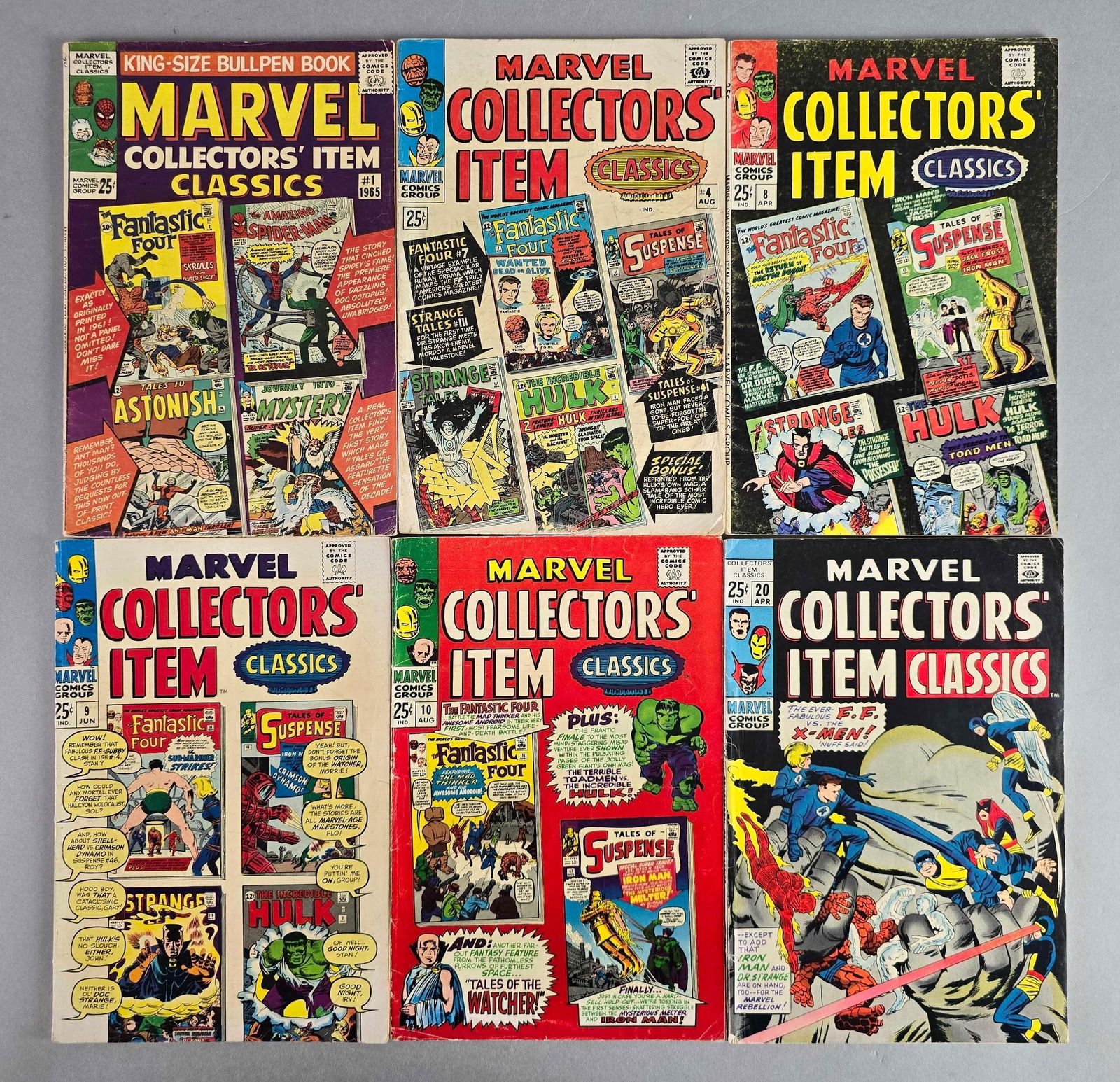 Group of 6 Marvel Collectors Items Classics Comic Books (1 of 4)