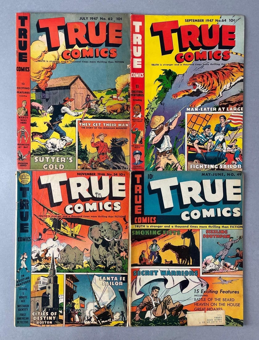 Group of 4 True Comics (1 of 4)