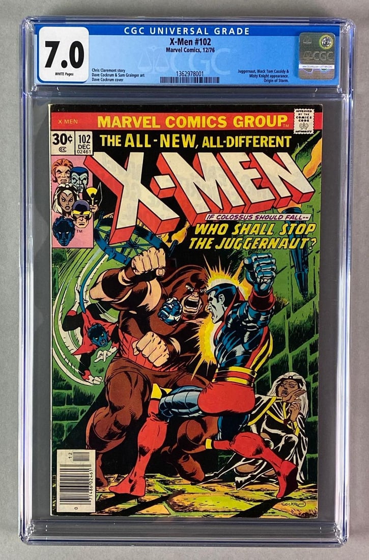 CGC Graded Marvel Comics X-Men No. 102 (1 of 7)