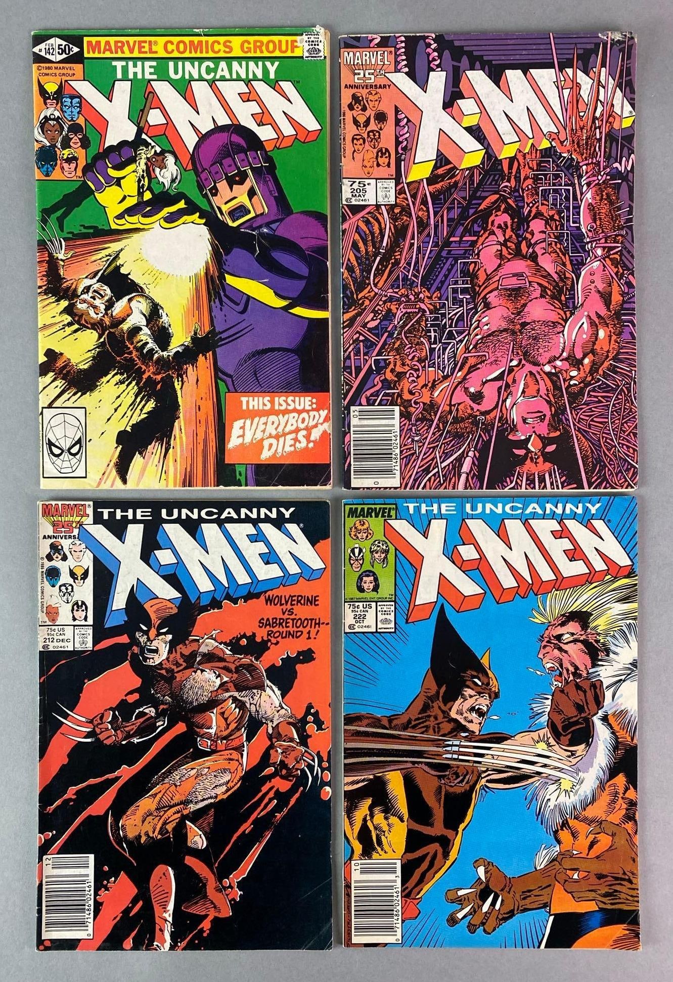 Group of 4 Marvel The Uncanny X-Men Comic Books (1 of 6)