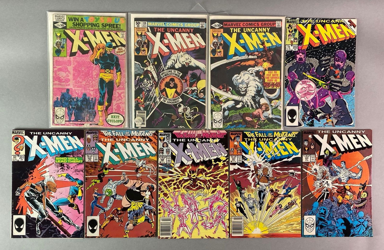 Group of 9 Marvel X-Men Comic Books (1 of 3)